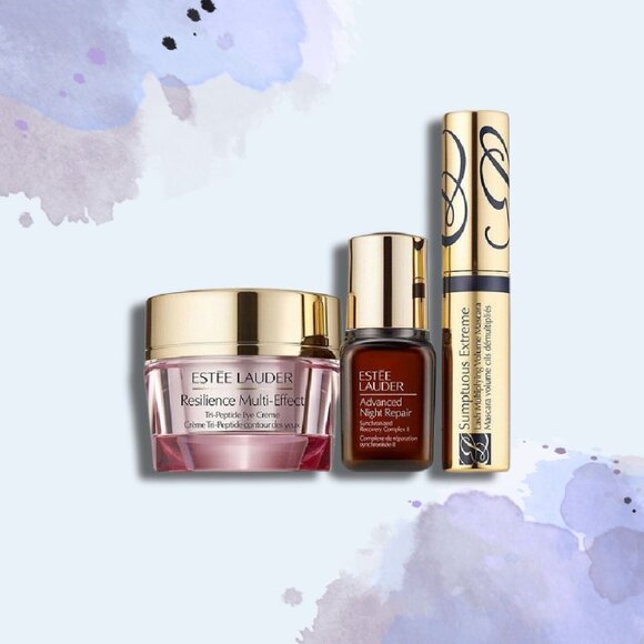 Estee Lauder Beautiful Eyes Smooth + Glow 3-Pcs Set/New with Box - Picture 2 of 7